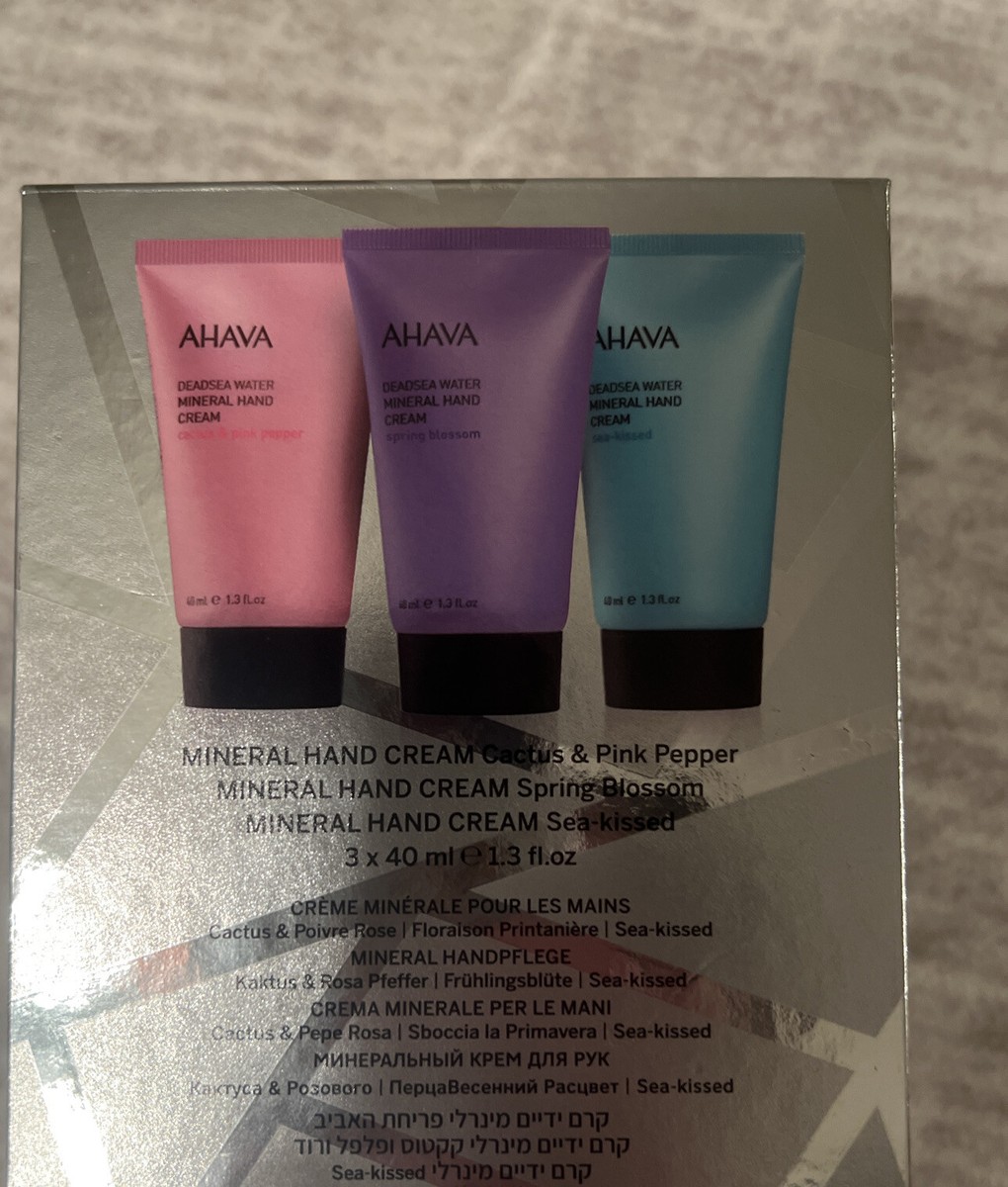 AHAVA Mineral Dream Trio Hand Cream: Cactus Pepper, Blossom, Sea- Kissed,  1.3 oz | eBay