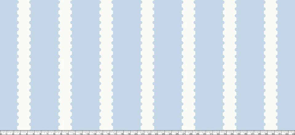 Telas Andover - Raya de sello - Raya de marco de sello postal - Niebla, por comprar Foto 3 de 4