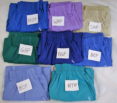 #ad Landau Woman Elastic Waist Scrub pant 2 Pocket Style 8320 Classic Size S to L $13.99