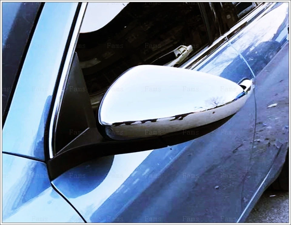 Coppia Calotte Specchio Retrovisore Cromata Per FIAT TIPO 2015-SU - Immagine 3 di 4