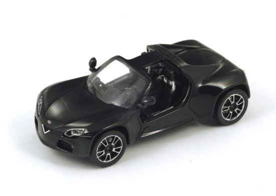 Spark 1/43 Venturi America 2013 Schwarz Modellbau Statisches Modell Diecast-image