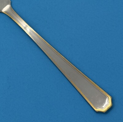 TOWLE BEACON HILL GOLD ACCENT 18/8 STAINLESS FLATWARE OUTLINED EDGE KOREA CHOICE