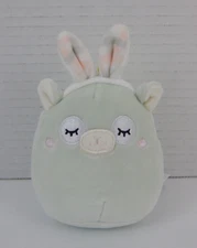 Kellytoy * Squishmallow ~ 'Miley' The Llama Plush w/Bunny Ears & Backpack Clip