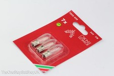 3 Pack Of Konstsmide 34V, 3W, E10, MES Spare Welcome Candle Bridge Bulbs