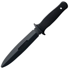 Black Santoprene Training Knife 12.25 Inch Realistic Safe Practice Blade