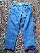000 Woman's Christopher CJ Banks Blue Denim Pants 100% Cotton 30" Waist 28 Insea