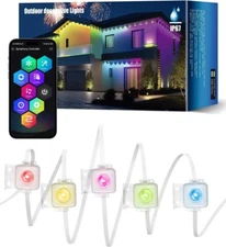 50ft Outdoor Deck Lights, Fence Lights Step Light with App Control Remote IP67