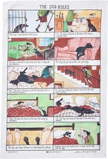 Samuel Lamont The Dog Rules Cotton Tea Towel