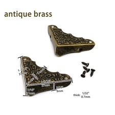 12pc Jewelry Chest Wine Gift Wood Box Picture Frame Table Decor Corner Protector