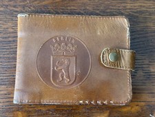 Vintage leather Wallet Berlin Emblem 1950's Era