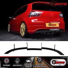 VW Golf MK5 R32 Rear Bumper Shark Fin Diffuser Gloss Black 2005-2008