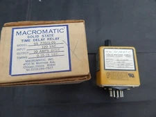 MACROMATIC SS-77622-06 TIME DELAY RELAY 10A DPDT 0.15-15 SEC 120VAC - FAST SHIP