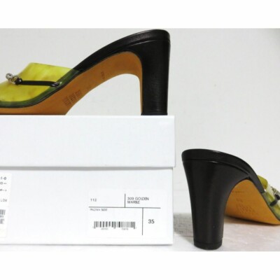MARYAM NASSIR ZADEH PALOMA SLIDE SIZE 35 YELLOW WOMEN'S FROM JAPAN