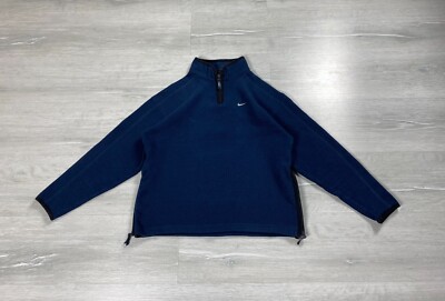 Nike Fleece Small Logo Check Fleece Quarter Zip