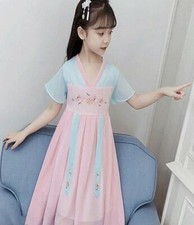Traditional Chinese Clothing Fairy Hanfu Costume Kid Child Cosplay Dance Dress