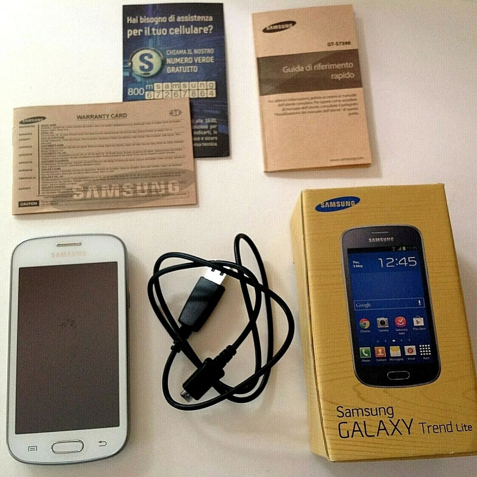 Cellulare SAMSUNG GT-S7390 Trend Lite in confezione originale, garanzia, VINTAGE - Immagine 3 di 4