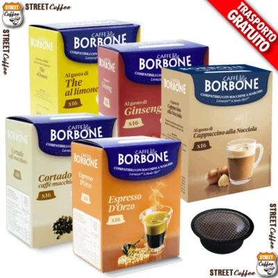 16 64 96 128 256 Capsule Borbone Don Carlo a modo mio Orzo Ginseng The Nocciola*