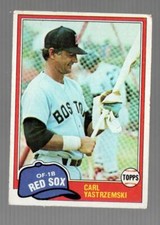 1981 Topps Carl Yastrzemski Boston Red Sox #110 Excellent