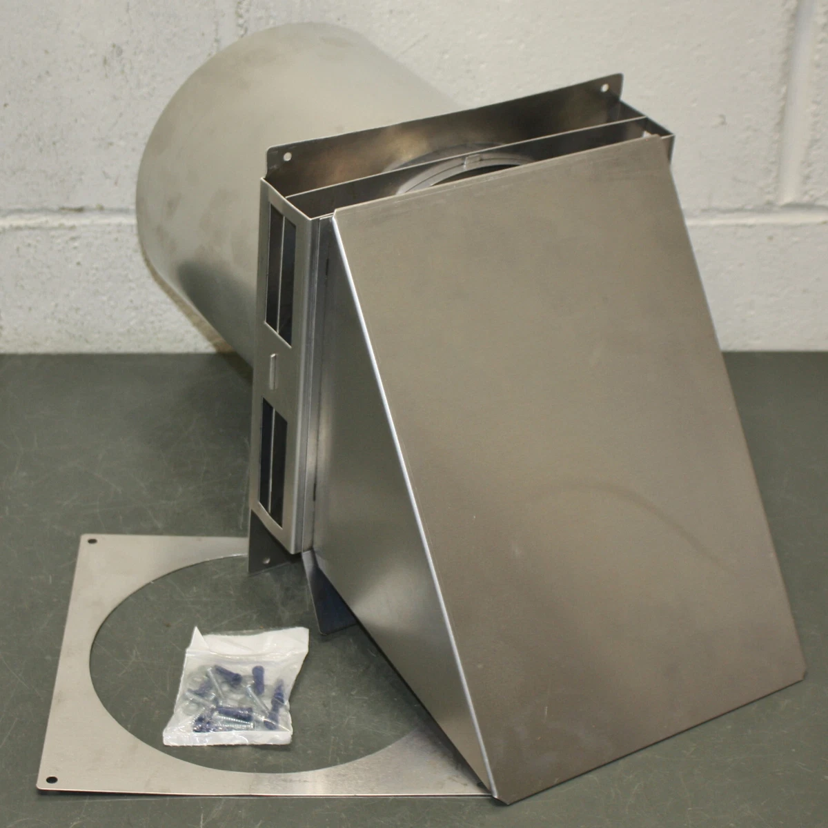 Tjernlund Sidewall Vent Hood VH1-6, 6u0026#034; Duct, 10u0026#034; x 12u0026#034; Cap,  High Temp, Aluminum | eBay