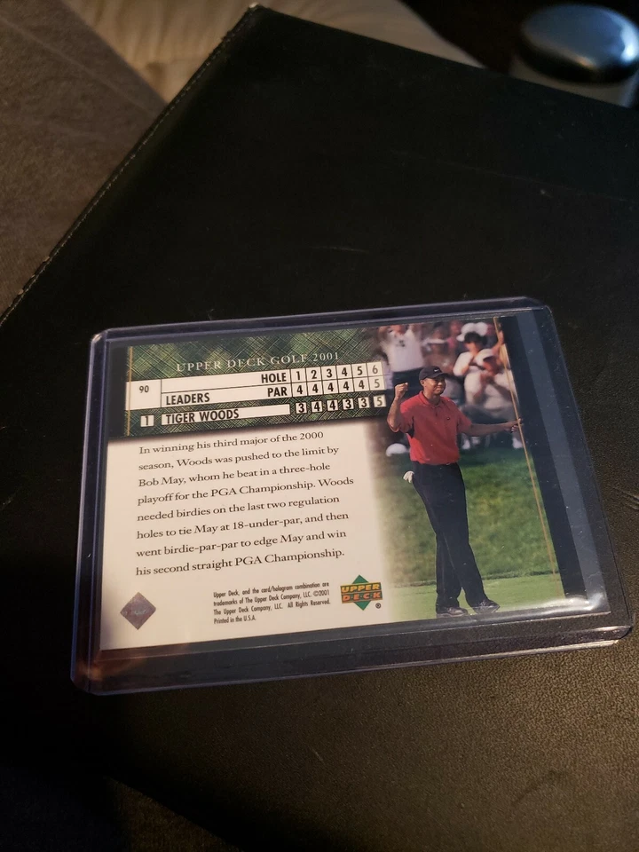 2001 UPPER DECK TIGER WOODS ROOKIE LEADERBOARD #90 - Image 3 of 3