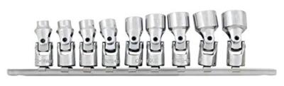 Performance Tool W36981 1/4'' Drive Metric 9 Piece Flex Socket Set