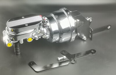 FOR 1962-74 Mopar B Body 8'' Chrome Power Brake Booster Conversion Kit