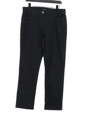 Essentials Women's Jeans W 34 in Black Cotton with Elastane, Polyester Straight