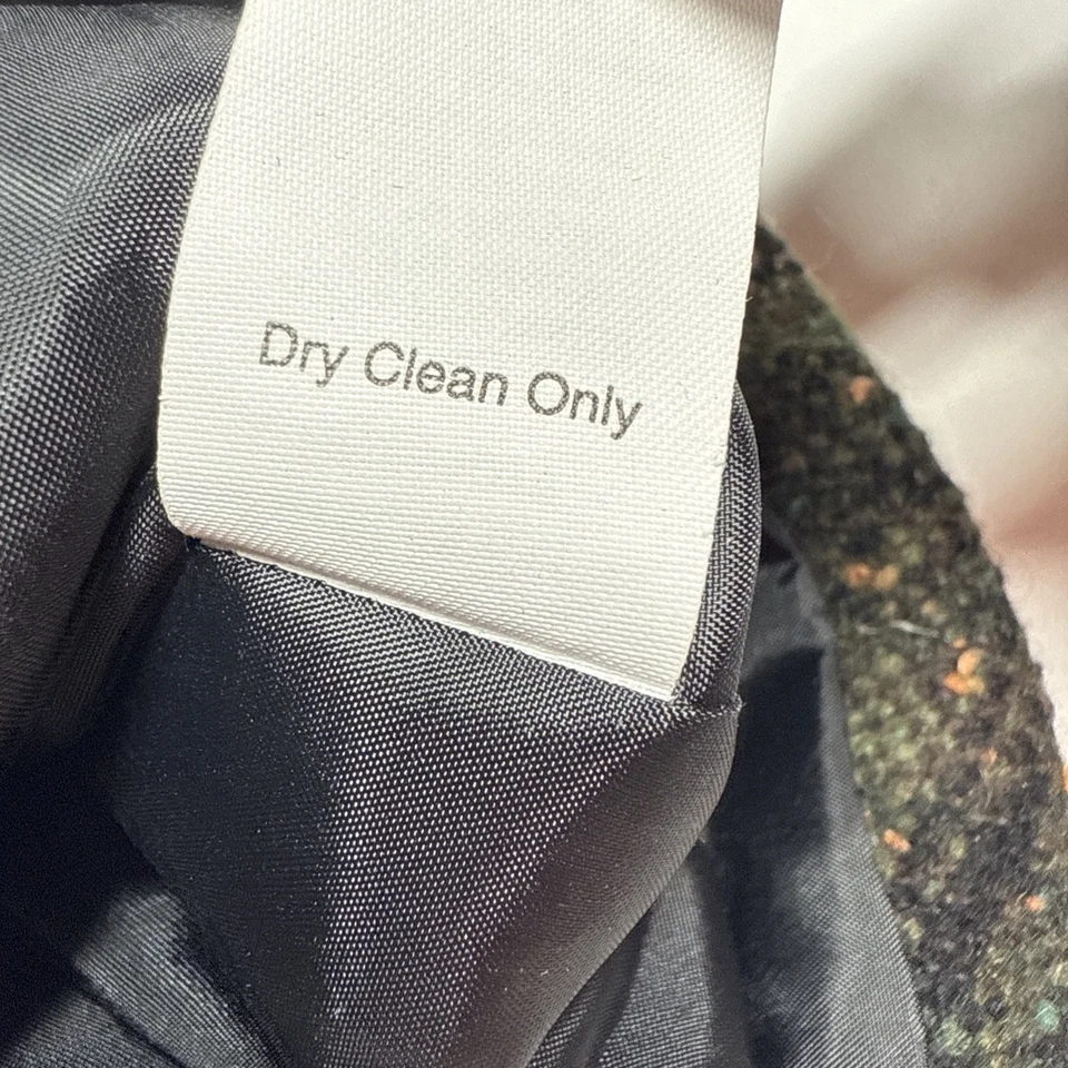 Colete CAbi Feminino Xadrez de Lã Bege Oliva Escuro 'Todo Amarrado', Tamanho Grande - Imagem 4 de 4