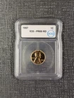 1957 P PR 69 RD Wheat Cent New Era White ICG PF 69 RD- Stunning Proof 1c