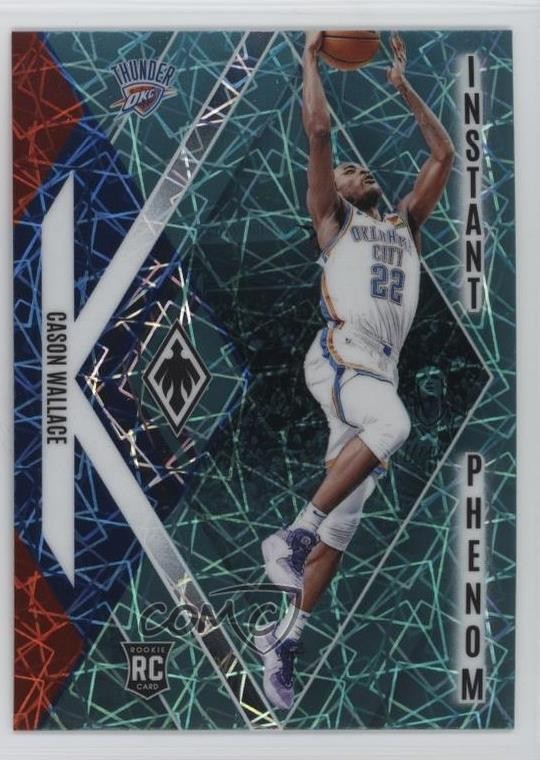 2023-24 Panini Phoenix Instant Phenom Teal Lazer Cason Wallace #7 1u2b