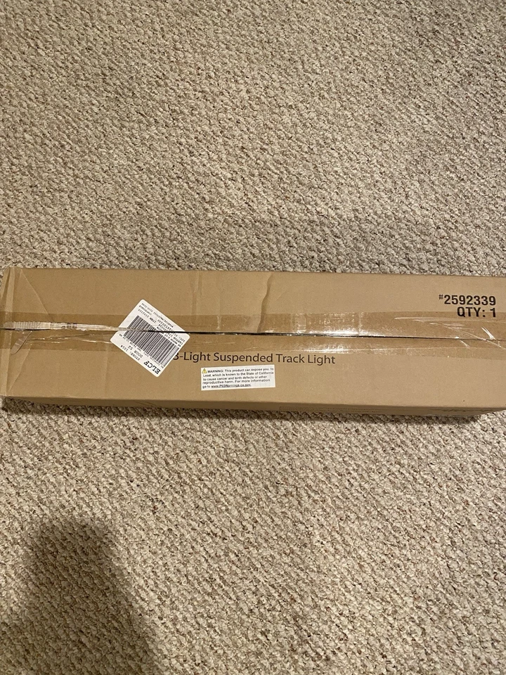 allen + roth Mason 3-Light 25.62-in White Dimmable Suspended Track Bar Light Kit - Image 3 of 3