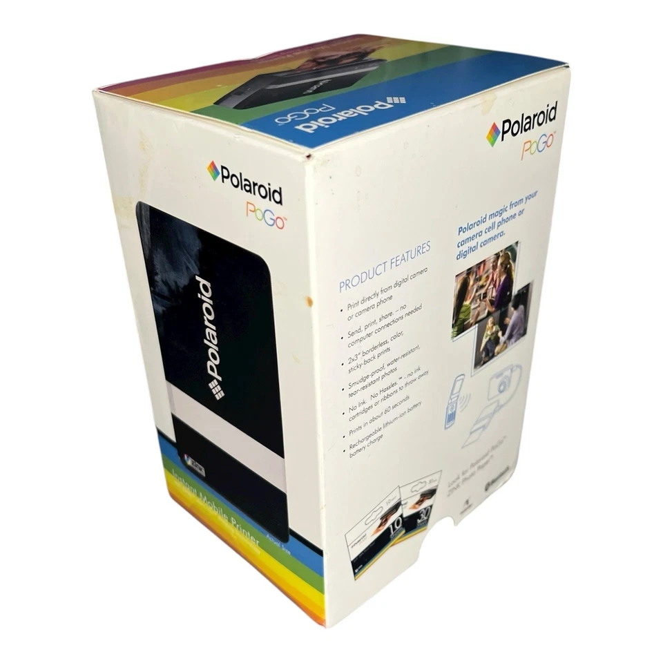 Polaroid Pogo Instant Mobil Printer Thermal Zink Charger + Battery NEW SEALED - Image 2 of 3