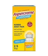 Aspercreme with 4% Lidocaine LIQUID ROLL-ON No Mess 2.5oz PHARMACY FRESH! --