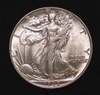 UNC 1942 WALKING LIBERTY HALF DOLLAR OLD U.S. TYPE COIN