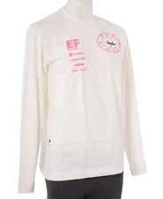 Rapha EF Education Cannondale Pro Cycling Long Slv Cotton Shirt Men MEDIUM White