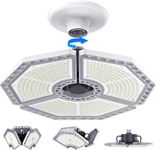 KERNOWO LED Garage Lights, 140W 18500 Lumens Lighting, 6000K Silver 
