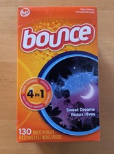Bounce SWEET DREAMS 130 Dryer Sheets Discontinued Sealed Free Shipping