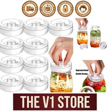 Yesland 9 Pack Fermentation Glass Weights with Easy Grip Handle, Fermentation We