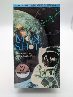 MOON SHOT The Inside Story The Apollo Project 2 VHS Tape Set 1994 NEW SEALED Vtg