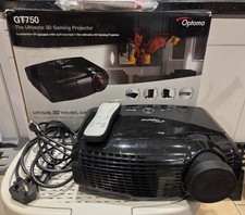 OPTOMA GT750 SHORT THROW  PROJECTOR Complete with Ceiling Mount And Spare Bulb