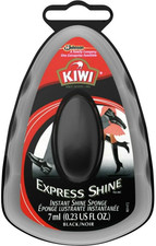 Kiwi Express Shine Black Sponge, 0.2 US fl. oz. Pack of 3