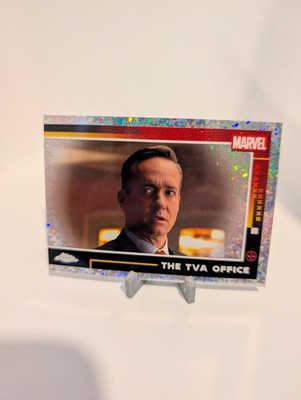 2025 Topps Chrome Marvel Deadpool #57 The TVA Office Mini-Diamonds Refractor