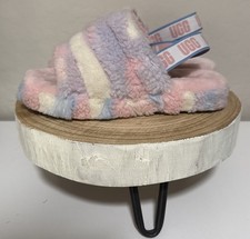 UGG Fluff Yeah Slide Cali Collage Pride Stripes Gender Neutral US sizes 5