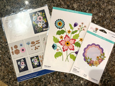 Spellbinders CLUB BLOOMS, FLORAL SPRAY, SCALLOP JOURNAL. Half the Retail Prices 