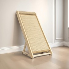 Cat Scratching Pad 100 Sisal Stable Triangle 2Step Assembly 22" Wooden Brown