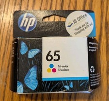 Genuine HP 65 Tri-Color Ink Cartridge Expired April 2022 Sealed...Free Shipping