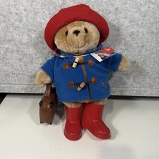 Paddington Bear Large 15.75" Plush Boots  Case 2022 England Tags Attached NEW
