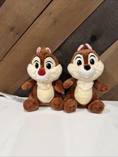 Vintage Disney Chip and Dale Plush Set Chipmunks Parks Exclusive Toy 7"