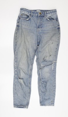 River Island Damen Mom Jeans blau - Größe L