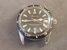 Vintage Lucerne Swiss Men's Diver Watch 5 ATM Working.
